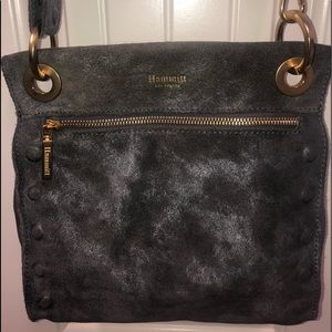 Hammitt Silver / Gray Suede Crossbody Tony MED
